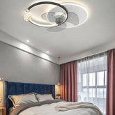 Simple Ring Bedroom Ceiling Fan With Light - Clowas